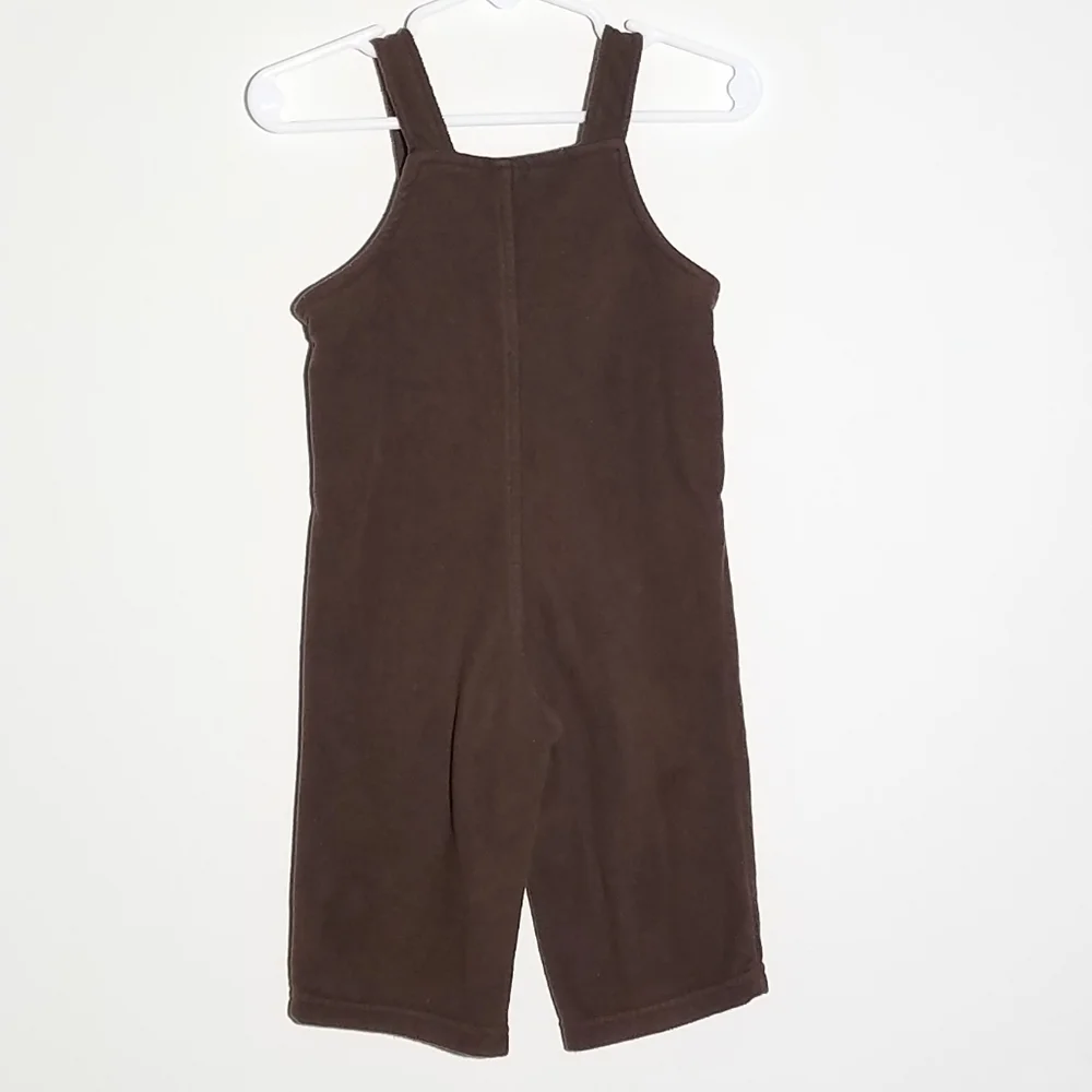 Carter's Fleece Bear Overalls 9m